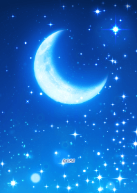 Night sky with shining stars from Japan