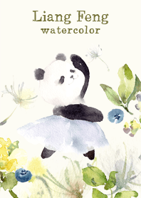 LF watercolor -2.Ballet Panda