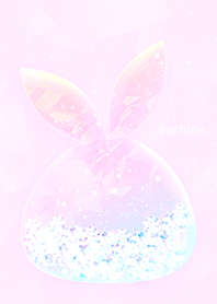 Crystal pink purple rabbit