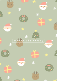 Simple Christmas pattern/green