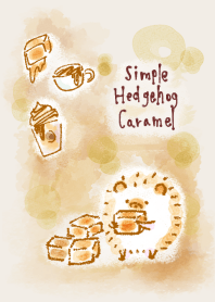 simple Hedgehog caramel beige.