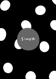 Black and polka dots.