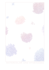 watercolor and hydrangea