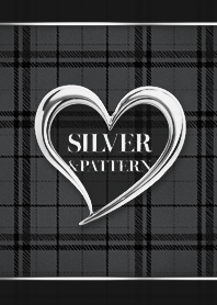 チェック柄 x シルバーハート - 01 M-01