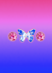 Lucky jewel butterfly blue