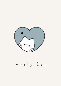 ねことハート．ミントグレイ