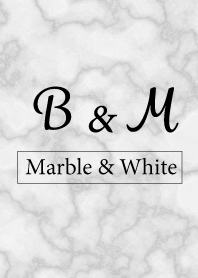 B&M-Marble&White-Initial