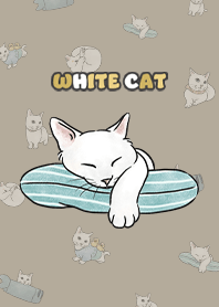whitecat1 / khaki