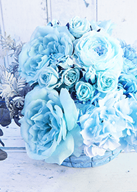 theme【flower】blue