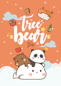 Bear Love Eating Tea