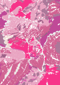 Pink art leaf background