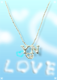イニシャル Y&N(ブルー2)左側