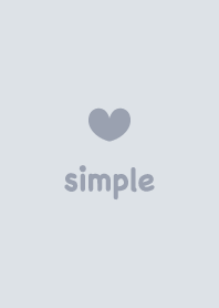 シンプルハート2＊くすみブルー2