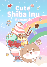 ไอศกรีมคอสมิก/ชิบะอินุ/ไล่โทนสี/ฟ้า/ชมพู