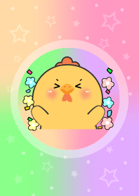 Simple Chicken  In Pastel Theme
