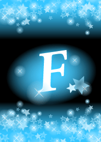 F-Initial- Light blue star