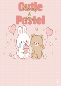 Cutie Pastel Bunny & Bear