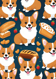 Bread and Corgi Dog