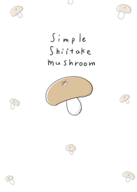 シンプル 椎茸 きのこ