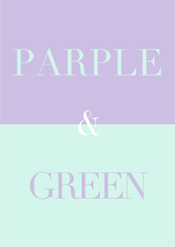 Purple & green .