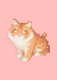 トラのドット絵のきせかえ Pink 02