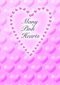 Many Pink Hearts