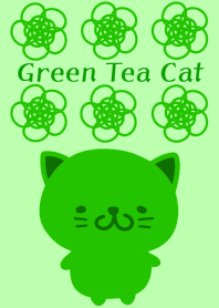 ♡目が疲れにくい緑色♡ほっこり緑茶猫♡