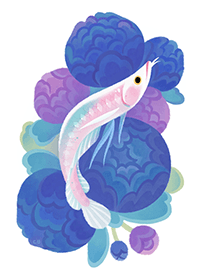 Arowana and peony