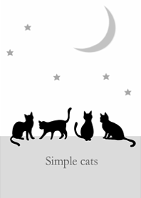 Crescent moon and cat design1.
