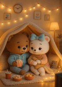Soft Indoor Tent Movie Evening