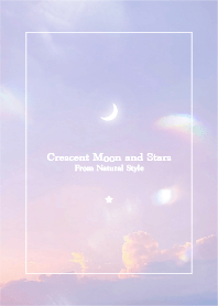 Crescent moon and stars #24