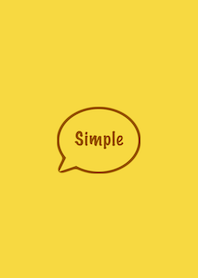 The Simple Speech bubble Yellow No.1-01