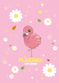 Flamingo Flower Summer Love Pink