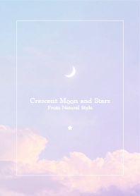 Crescent moon and stars #10