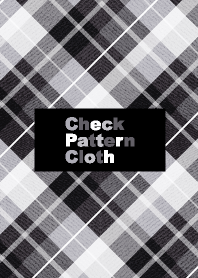 Check Pattern Cloth Black&White