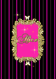 Rabbit in Wonderland Black Pink*12