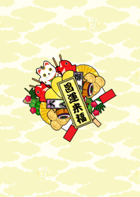 日本のラッキーアイテム 熊手 (J)