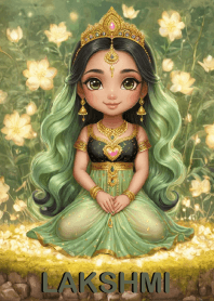 พระแม่ลักษมีสีเขียว โชคดี ถูกหวย ร่ำรวย