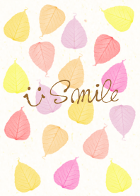 Colorful pink leaf smile-26-