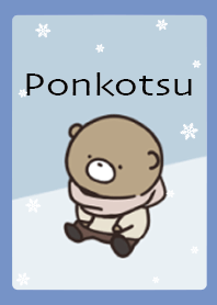 Blue  : Winter bear Ponkotsu 4
