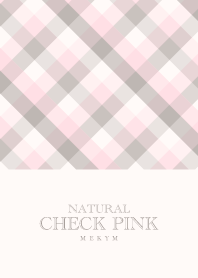 NATURAL CHECK PINK