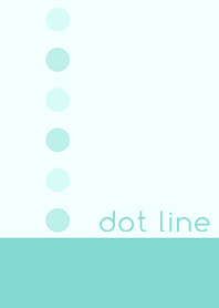 dot line*mint-green