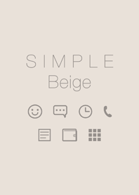 SIMPLE -Beige color-*