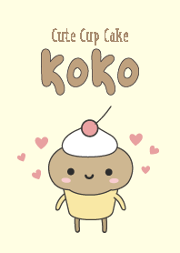 Cute cup cake 'Koko's theme