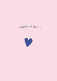 Simple Mini Mini Heart-pink x naby