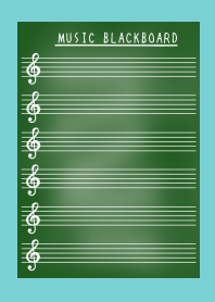 MUSIC BLACKBOARD/MINT GREEN