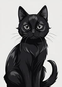 超可愛 黑貓 JfesI