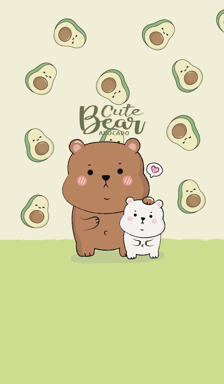 Bear Cute Avocado Theme.