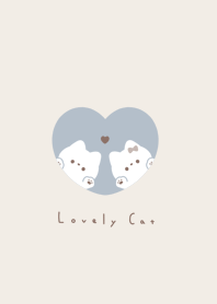 WH Cats in Heart(NL)/blue beige bR