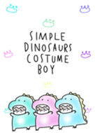 simple Dinosaurs costume boy